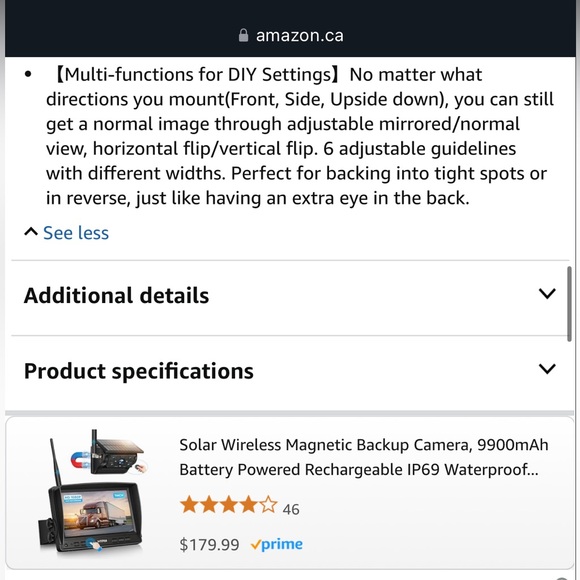 Wireless 5” vehicle backup camera 🚗 - Picture 3 of 6